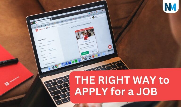 THE RIGHT WAYS to APPLY for a JOB